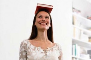 posture-woman-improve-woman-book-head